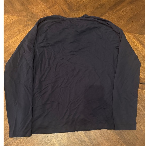 Vince Mens XL Long Sleeve Navy Blue Henley Shirt Casual Modern Top |‎ - Picture 6 of 6